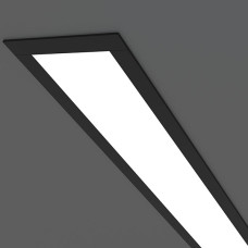 Линейный светодиодный встраиваемый светильник 53см 9Вт, черный матовый, LS-03-53-9-MB