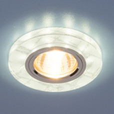 Точечный светильник светодиодный Elektrostandard 8371 MR16 WH/SL белый/серебро
