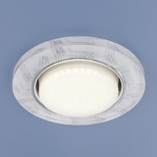Встраиваемый точечный светильник Elektrostandard 1062 GX53 WH/SL белый/серебро