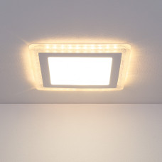 Встраиваемый потолочный светодиодный светильник Elektrostandard DLS024 18W 4200K